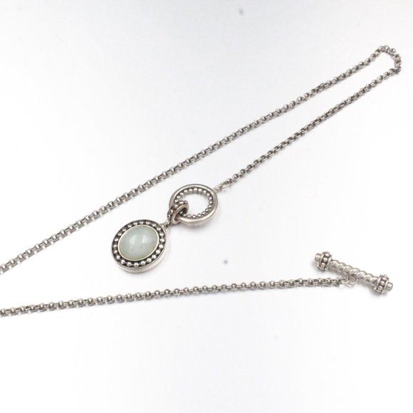 STERLING SILVER JADEITE THAILAND BRAIDED QVC NECKLACE - Picture 8 of 8